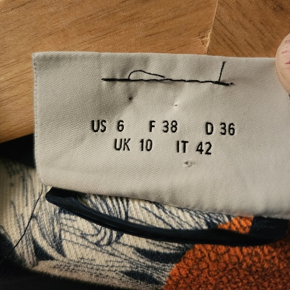 Akris Punto Designer Art To Wear Hello Sunshine Floral Denim Bomber Jacket, Sz 6 - Picture 3 of 13